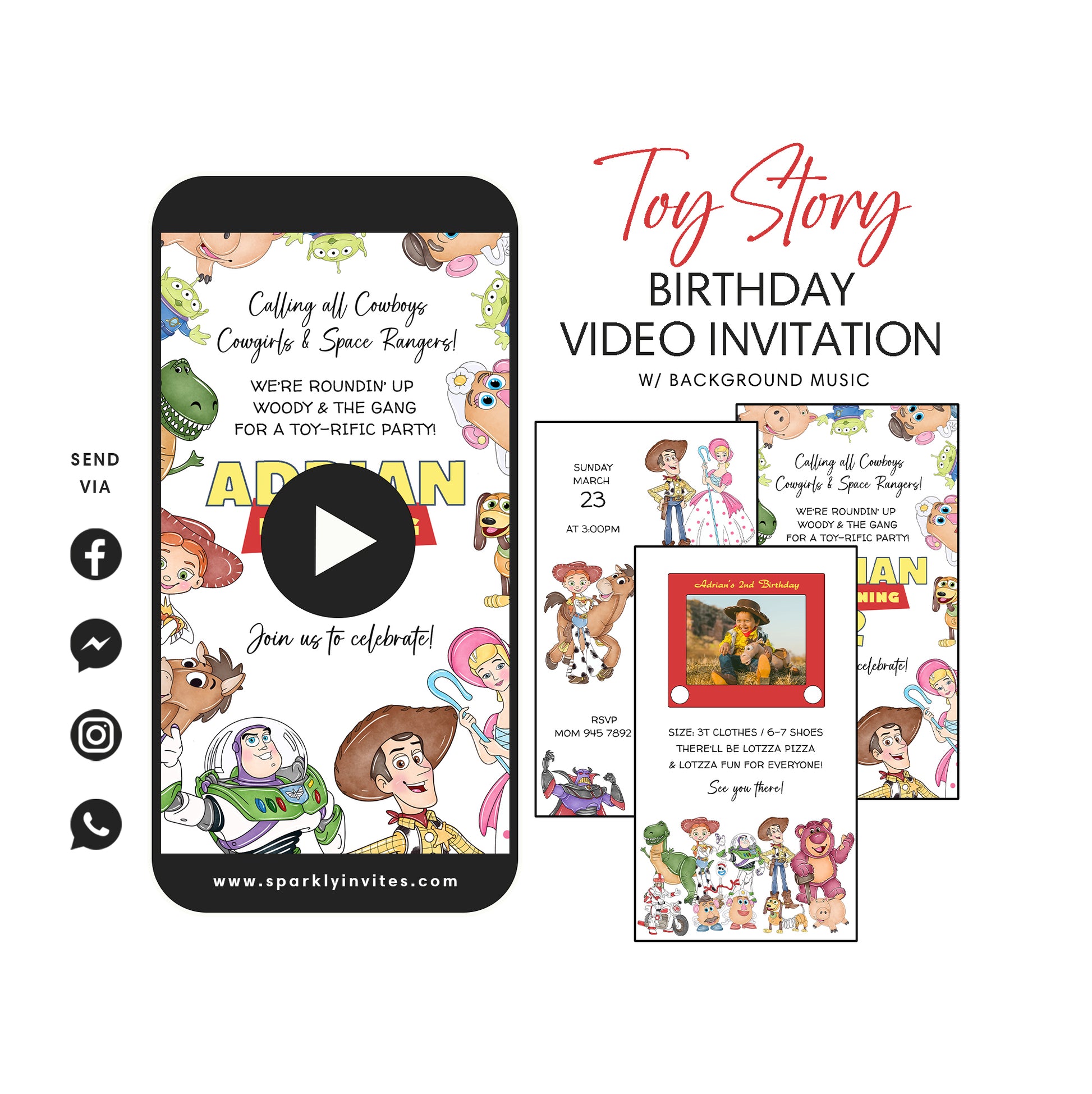 Toy Story Birthday Party Video Invitation