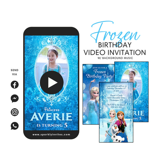 Frozen Video Invitation 