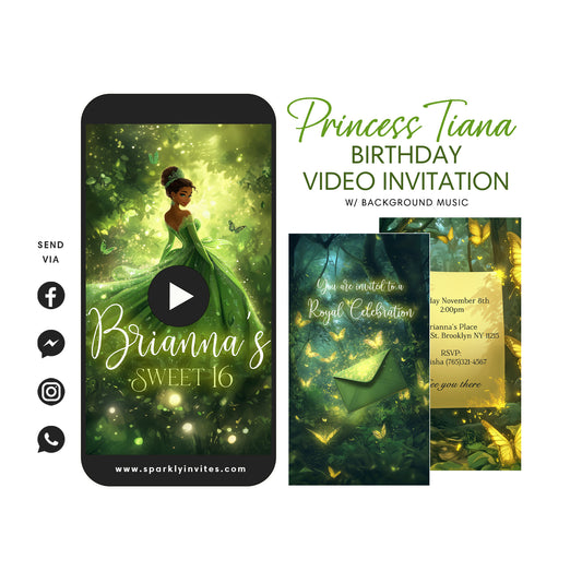 Princess Tiana Video Invitation