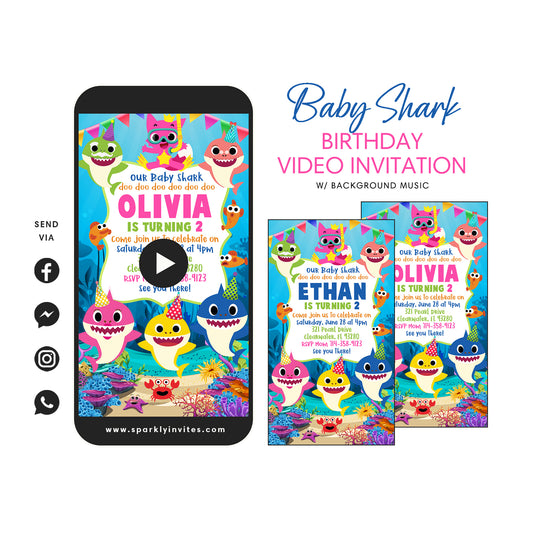 BABY SHARK VIDEO INVITATION