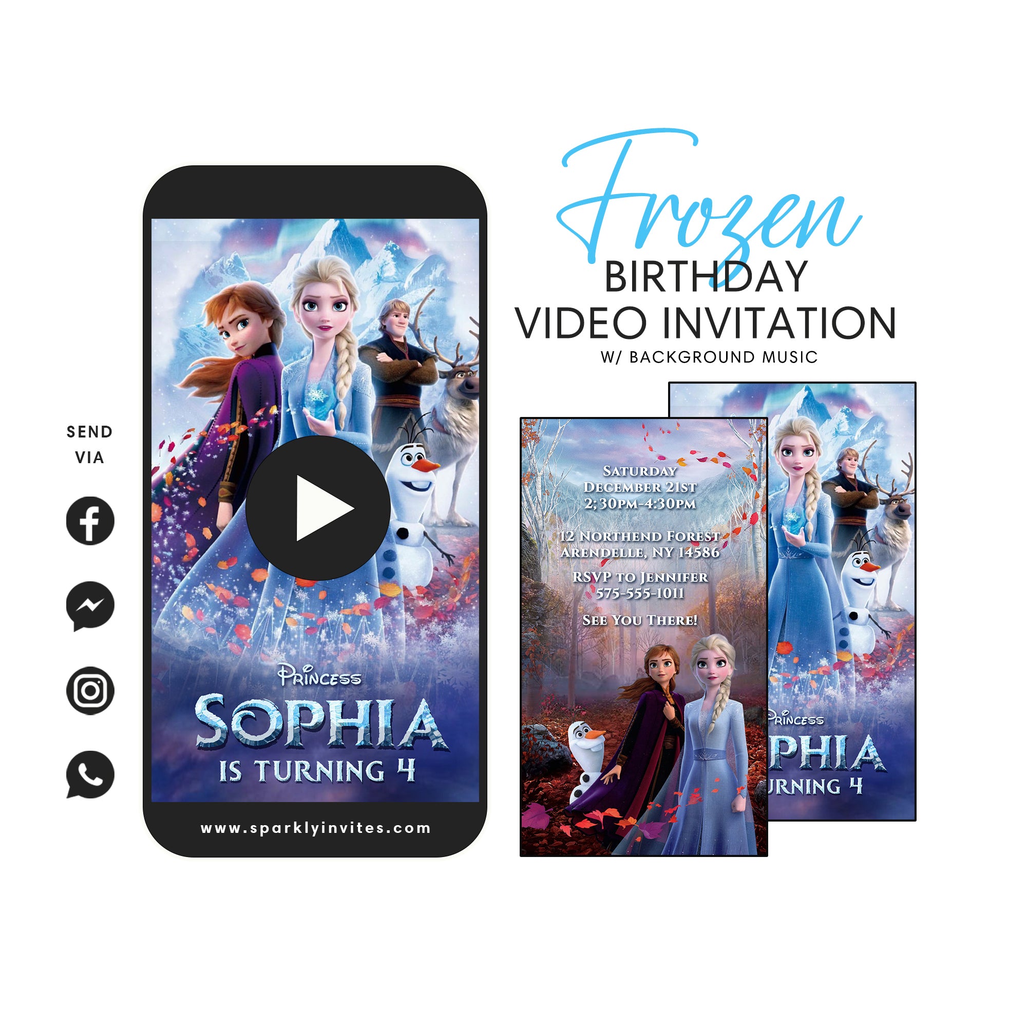 Frozen 2 video invitation