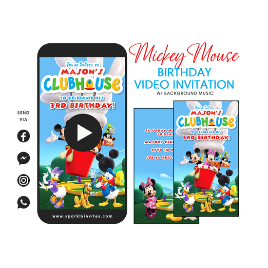 Mickey Mouse Video Invitation
