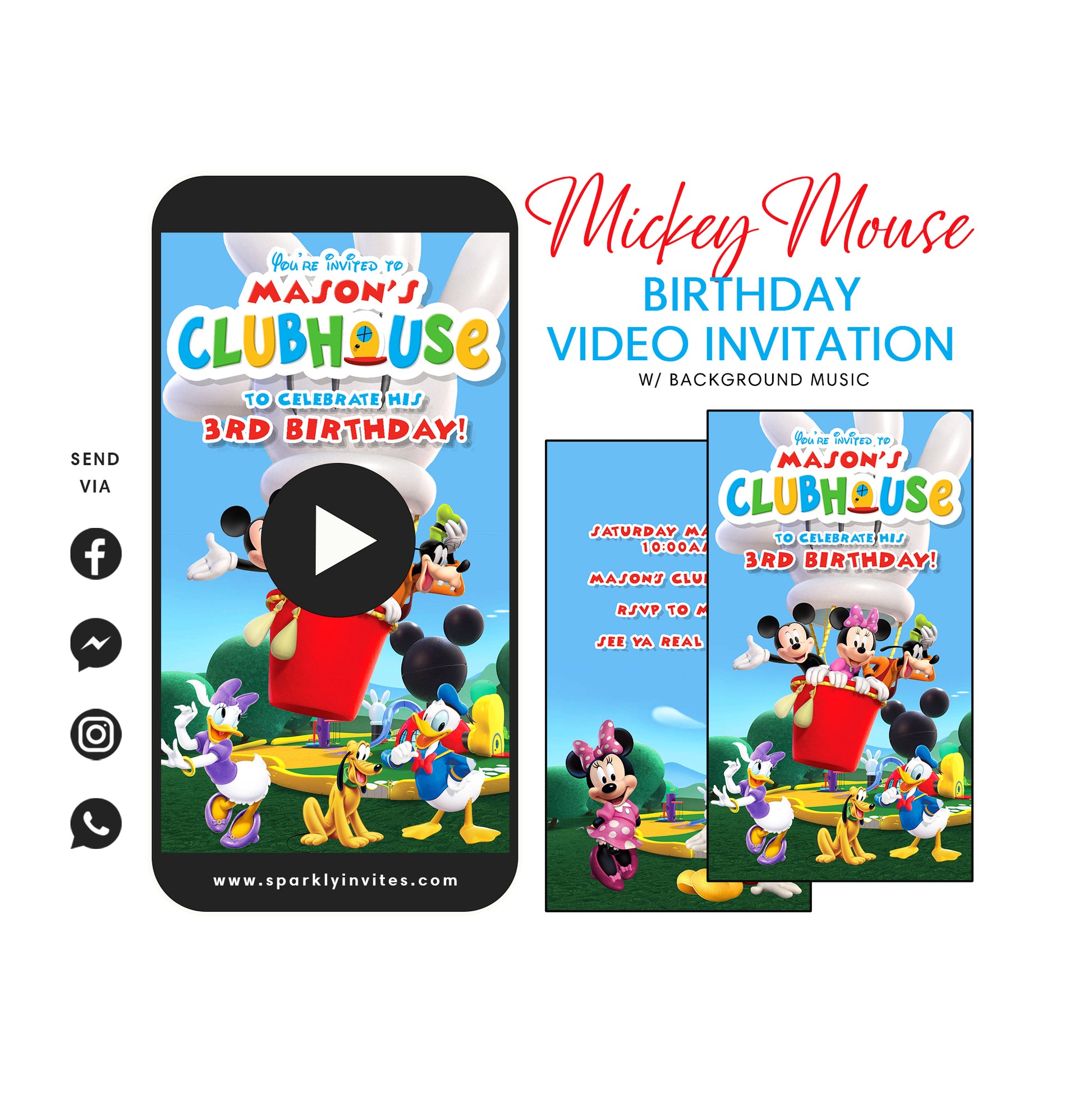 Mickey Mouse Video Invitation